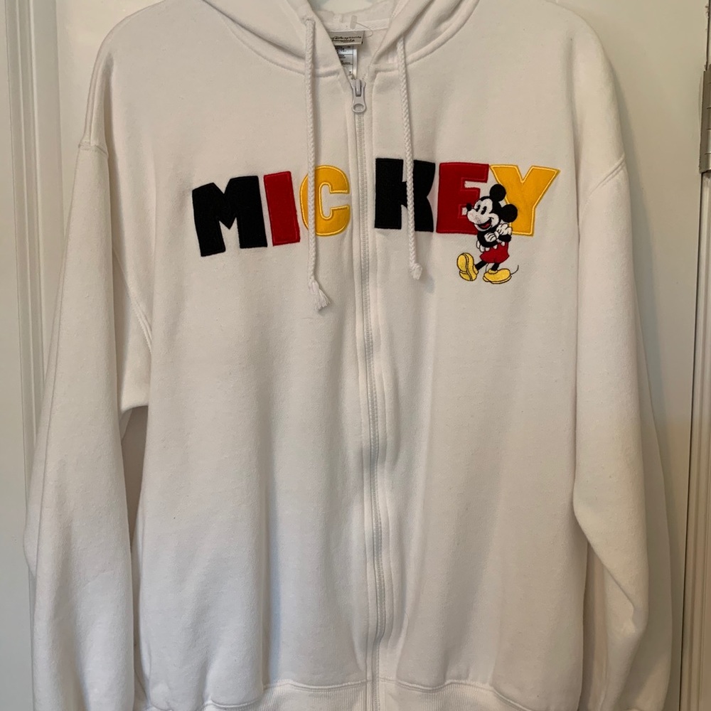 MICKEY MOUSE Hooded /Hoodie Sweatshirt Zipper (M)